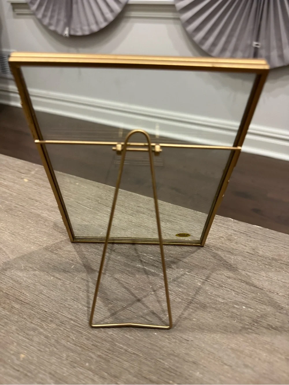 cupcakes & cashmere Gold Glass Photo Frame - Slim Metal Display